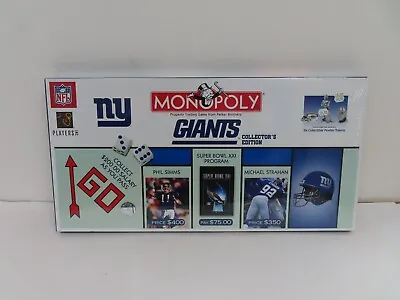 New York Giants Monopoly Board Game Nfl Collector's Edition Factory Sealed 2003 • $13.29