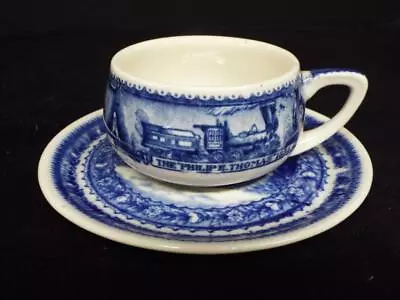 Scammells Lamberton Baltimore Ohio Centenary Railroad Demitasse Cup/Saucer • $29.95