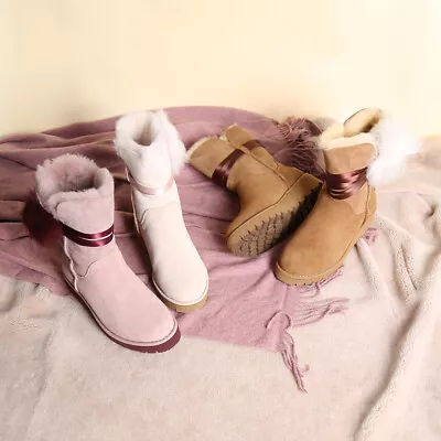 $58.99 • Buy UGG Womens Ladies Boots Mink Hairball Water Resistant Australian Sheepskin Wool