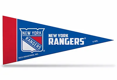 New York Rangers NHL Mini Pennant 9 X4  New FeltMade In USA Banner Flag • $2.49