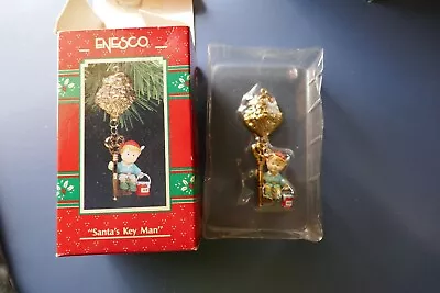 1991 Enesco Treasury  Santa's Key Man  Christmas Ornament #830461 • $8