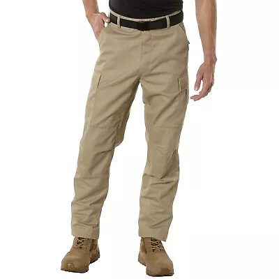 Rothco Relaxed Fit Solid Colors Zipper Fly BDU Cargo Pants • $41.99
