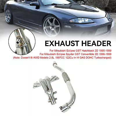 NEW 1× Exhaust Header Kit For Mitsubishi Eclipse Spyder GST Convertible 2D 95-99 • $154.66