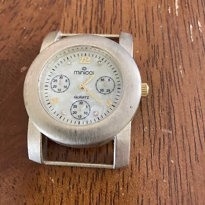 UNISEX MINICCI QUARTZ Watch Works W New Battery Needs Band • $4