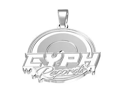 Custom CYPH Music Record Pendant 925 Sterling Silver • $344.08