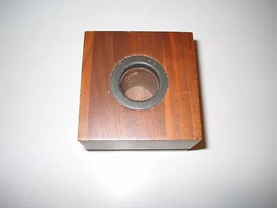 Solid Walnut Wood  Paper Clip Holder W/  Magnet • $9.99