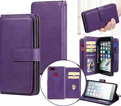 Oppo R11s Case Pu Leather 10 Card Triple Wallet • $15.50