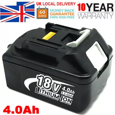 4.0Ah For Makita BL1860 BL1850 18V Li-ion LXT400 Battery BL1850B BL1830 BL1860B • £18.89