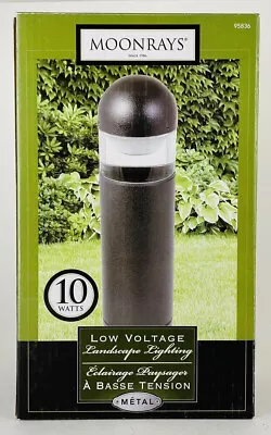 Moonrays Bollard Low Voltage 7.75 Inch Metal Landscape Lighting 10 Watt #95836 • $39.99