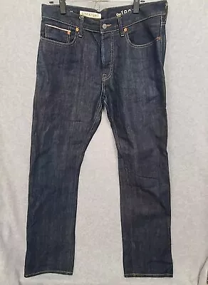 Gap 1969 Japanese Selvedge Jeans Mens 33 X 32 Button Fly Straight Leg Dark Wash  • $44.90