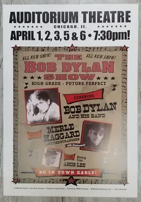 $33 • Buy Bob Dylan Merle Haggard Concert Poster Auditorium Theatre Chicago 2005 20  X 14 
