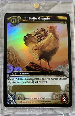 $1799 • Buy El Pollo Grande - Unscratched Mount Card World Of Warcraft TCG - Magic Rooster!