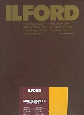Ilford Multigrade FB Warmtone Semi-Matt 8x10  (20.3x25.4cm ) 25 Sheets • £52.42