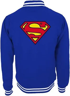 £29.95 • Buy Superman Logo Baseball College Royal Blue Men's Varsity Jacket