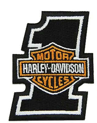 Harley-Davidson Embroidered #1 Bar & Shield Logo Emblem X-Small - 8011550 • $10.52