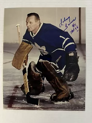 JOHNNY BOWER Autographed Vintage Toronto Maple Leafs NHL Hockey 8x10 Photo COA🏒 • $33.08