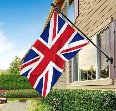 £11.99 • Buy 6FT Wall-Mounted Flag Pole Kit Telescopic Top Ball Flagpole Stainless Steel UK