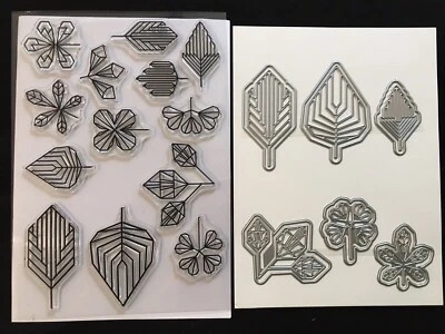 £7.50 • Buy Stamps By Me Clear Stamp & Die Set - Geo Floral Funky Flowers Leaves
