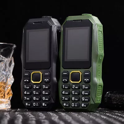 Military Grade Rugged Phone Dual SIM GSM FM Radio Bluetooth Torch Long Stand-by • $29.78