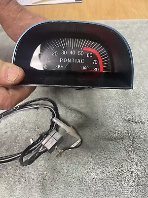 Original 1967 Pontiac Firebird Blue Hood Tachometer Rebuilt/Refurbished 6468675 • $739.20