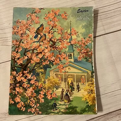 Vintage Ideals Magazine Easter Issue 1953 Vol 10 Poetry Stories Illustrations • $18