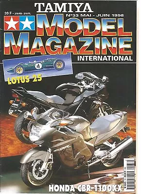 TAMIYA - MODEL MAGAZINE N°33 LOTUS 25 / HONDA CBR 1100 XX / II2m3 STORMOVIK • £4.63