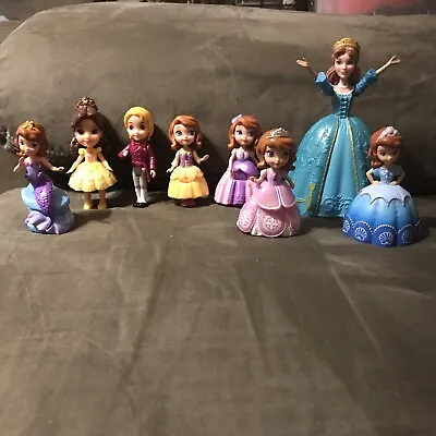 $10 • Buy Disney Junior Sofia The First Figure Toy Posable Princess Cake Topper Set Of 8