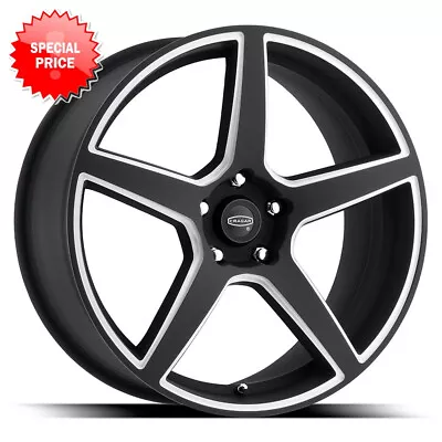 CRAGAR 620BMBC Modern Muscle 22X9 5X114.3 ET40 Black/ Mach Accents (Qty Of 1) • $157