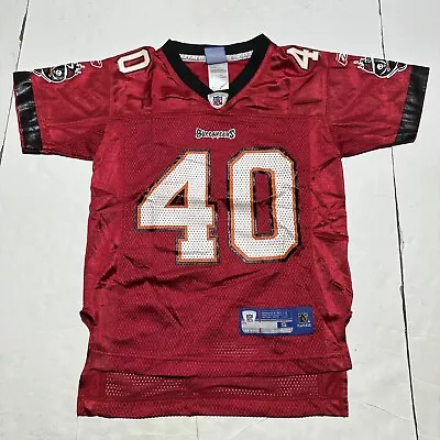 Vintage Mike Alstott Football Jersey Youth S Logo 7  Tampa Bay Buccaneers #40 • $22