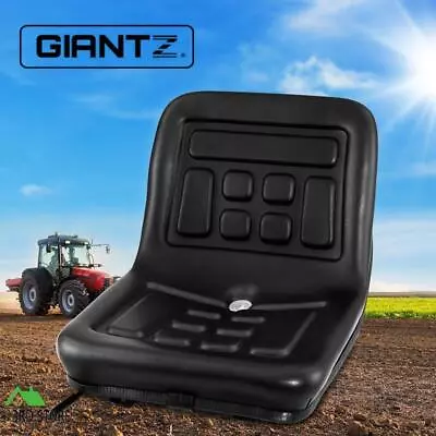 Giantz Tractor Seat Forklift Excavator Universal Suspension Backrest Truck Chair • $101.08