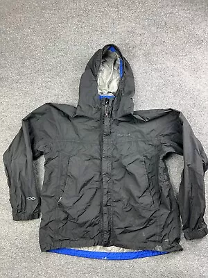 Marmot Windbreaker Women's Large Black Full Zip Rain Jacket Packable Hooded • $16