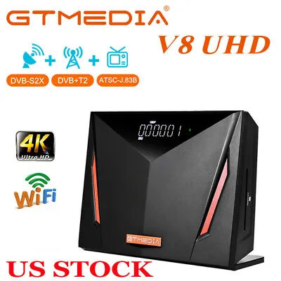 $53.99 • Buy GTMEDIA UHD 4K US ATSC Satellite Receiver FTA Sat DVB-S/S2X H.265 10bit Youtube