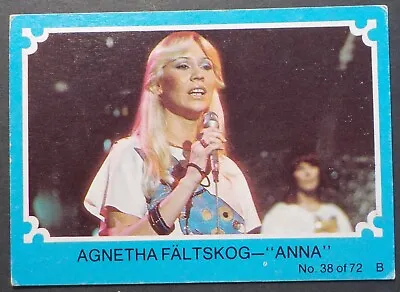 1976 Scanlens ABBA Trading Card No 38(Blue Set)(LotE1123N3)Free Postage • $9.95