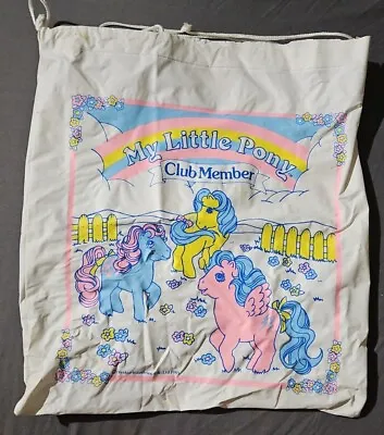 My Little Pony Vintage G1 Merchandise - Club Member Drawstring Bag 1985 Hasbro • £14.99