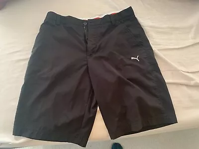 Puma Mens Golf Shorts Black 32 Free Shipping • $16.99