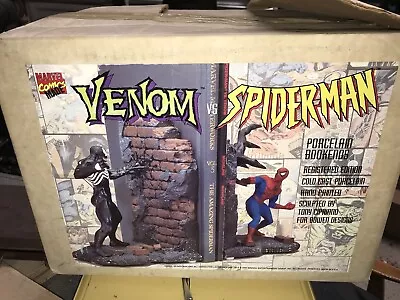 Spiderman Vs Venom Bookends 2343 Bowen Statue Creative License Marvel Comics • $725