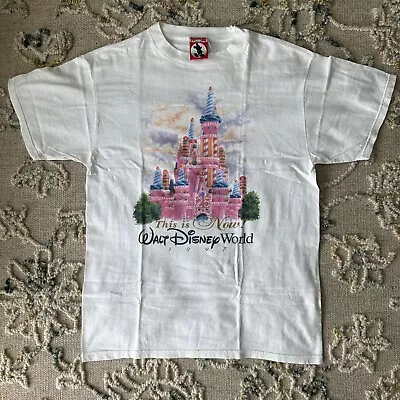 Vintage 90s Walt Disney World Shirt 1996 Castle Large • $40