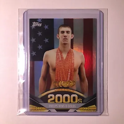 2011 Topps American Pie #192 Phelps Wins 8 Golds Foil Refractor Michael Phelps • $15