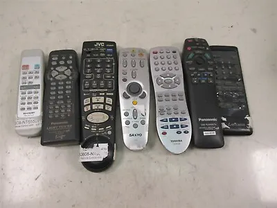 Lot Of 7 Remote Controls JVC Sanyo Toshiba Panasonic Mitsubishi Sharp  • $49.95