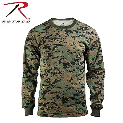 Rothco 5494 Long Sleeve Digital Camo T-Shirts - Woodland Digital Camo • $17.99