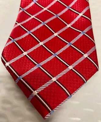 Twenty Dollar Tie Hand Made 100% Silk Red/Blue • $14.95