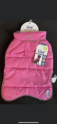 Ancol Reversible Dog Coat - Pink/Purple - Size XS • £12.99