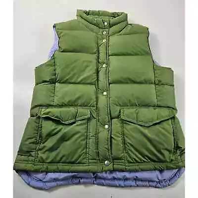 J Crew Green Size L (?) Down Blend Filled Puffer Vest W/ Pockets Green Warm  • $24.99