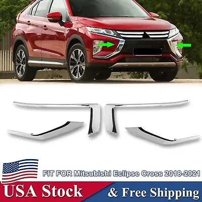 For 2018-2021 Mitsubishi Eclipse Cross Front Bumper Cover Grille Molding Chrome • $68.98