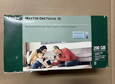 Maxtor One Touch Iii 200gb Usb 2.0 • $39.99