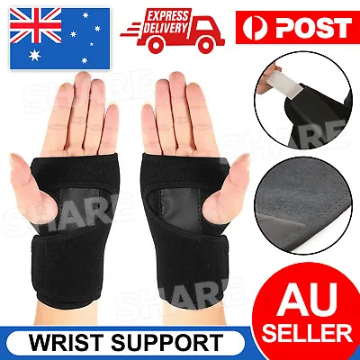 Wrist Support Hand Brace Band Carpal Gloves Tunnel Splint Arthritis Sprains Pain • $5.95