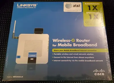 Linksys WRT54G3G-AT Wireless Mobile Broadband Router • $29.99