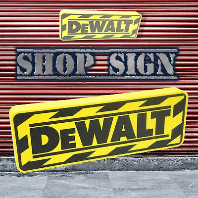 LED Shop Sign Light Box For DeWalt Logo Brand Ultimate Man Cave / Garage Décor! • $24.95