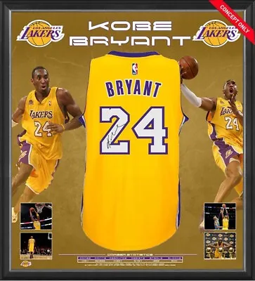 $2995 • Buy Kobe Bryant Hand Signed & Framed La Lakers Nba Jersey - Lebron Jordan Mamba