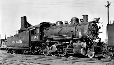 Negative - Denver & Rio Grande Western RR 2-8-0 Type Steam Locomotive No. 1186 • $26